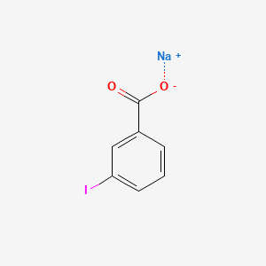 molecular formula C7H4INaO2 B1666675 Benzoic acid, m-iodo-, sodium salt CAS No. 2532-18-5
