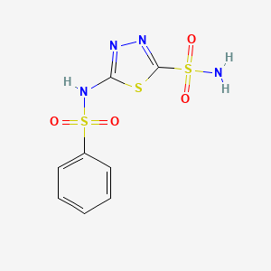 molecular formula C8H8N4O4S3 B1666681 Benzolamide CAS No. 3368-13-6