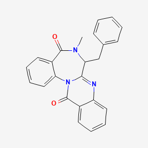 molecular formula C24H19N3O2 B1666682 Benzomalvin A CAS No. 157047-96-6