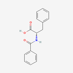 molecular formula C16H15NO3 B1666696 Benzoyl-L-phenylalanine CAS No. 2566-22-5