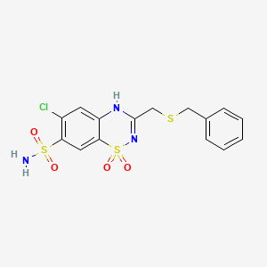 molecular formula C15H14ClN3O4S3 B1666702 Benzthiazide CAS No. 91-33-8