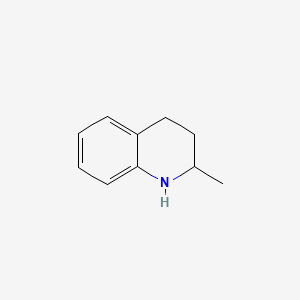 B1666717 1,2,3,4-Tetrahydroquinaldine CAS No. 1780-19-4