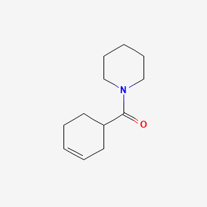 molecular formula C12H19NO B1666722 1-(3-环己烯-1-基甲酰)哌啶 CAS No. 52736-58-0