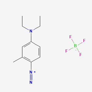 molecular formula C11H16BF4N3 B1666725 4-(Diethylamino)-2-methylbenzenediazonium tetrafluoroborate CAS No. 6098-53-9