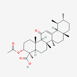 molecular formula C32H48O5 B1666735 3-Acetyl-11-keto-beta-boswellic acid CAS No. 67416-61-9