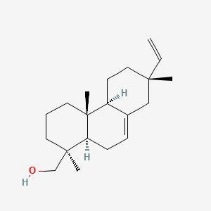 molecular formula C20H32O B1666736 1-Phenanthrenemethanol, 7-ethenyl-1,2,3,4,4a,4b,5,6,7,8,10,10a-dodecahydro-1,4a,7-trimethyl-, (1S,4aR,4bS,7S,10aR)- CAS No. 83692-05-1