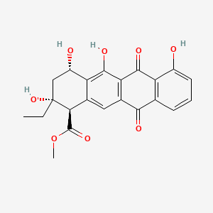molecular formula C22H20O8 B1666741 Aklavinone CAS No. 16234-96-1