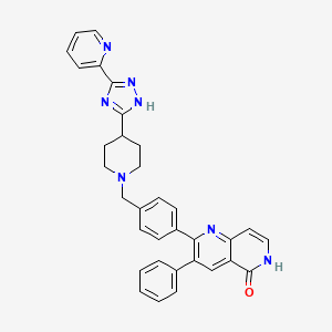 molecular formula C33H29N7O B1666744 Akt1 and Akt2-IN-1 CAS No. 893422-47-4