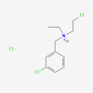 molecular formula C11H16Cl3N B1666775 BENZYLAMINE, m-CHLORO-N-(2-CHLOROETHYL)-N-ETHYL-, HYDROCHLORIDE CAS No. 63991-04-8