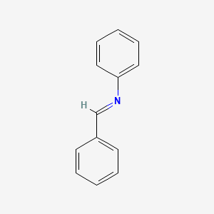 molecular formula C13H11N B1666777 Benzylideneaniline CAS No. 538-51-2