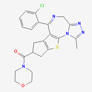 molecular formula C23H22ClN5O2S B1666797 Bepafant CAS No. 114776-28-2