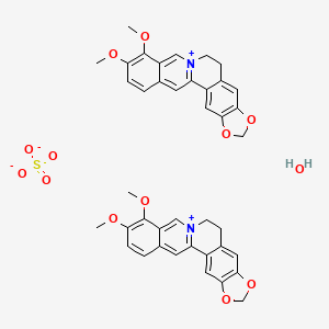 molecular formula C40H36N2O12S B1666801 Berberine sulphate CAS No. 316-41-6