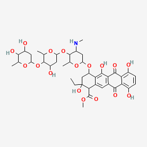 molecular formula C41H53NO17 B1666826 Alcindoromycin CAS No. 72586-21-1