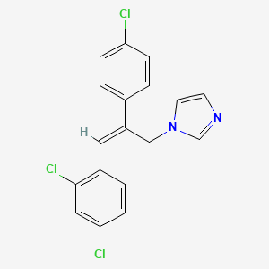 molecular formula C18H13Cl3N2 B1666847 Aliconazole CAS No. 63824-12-4
