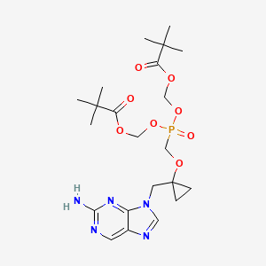 molecular formula C22H34N5O8P B1666853 Besifovir dipivoxil CAS No. 441785-26-8