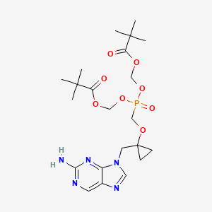 molecular formula C22H34N5O7P B1666853 PMCDG 双吡醇酯 CAS No. 441785-26-8