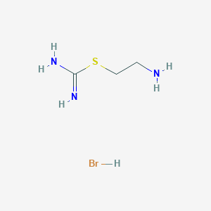 molecular formula C3H11Br2N3S B1666857 2-(2-Aminoethyl)isothiourea dihydrobromide CAS No. 56-10-0