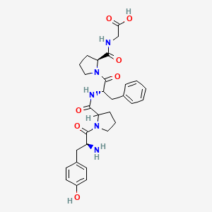 molecular formula C30H37N5O7 B1666863 酪氨酸-脯氨酸-苯丙氨酸-脯氨酸-甘氨酸 CAS No. 72122-63-5