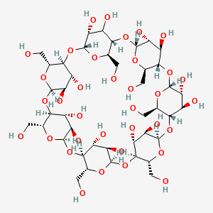 molecular formula (C6H10O5)7<br>C42H70O35 B1666866 beta-CYCLODEXTRIN CAS No. 7585-39-9
