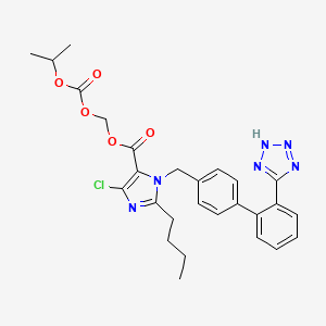 molecular formula C27H29ClN6O5 B1666884 阿利沙坦异丙醇 CAS No. 947331-05-7