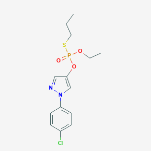 molecular formula C14H18ClN2O3PS B166689 Pyraclofos CAS No. 89784-60-1