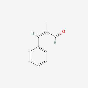 molecular formula C10H10O B1666900 2-Methyl-3-phenyl-2-propenal CAS No. 66051-14-7