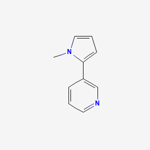 molecular formula C10H10N2 B1666902 尼古丁 CAS No. 487-19-4