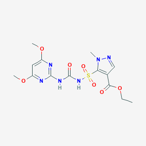 molecular formula C14H18N6O7S B166691 Pyrazosulfuron-ethyl CAS No. 93697-74-6