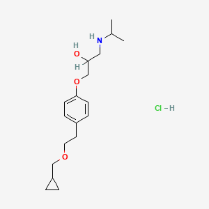 molecular formula C18H30ClNO3 B1666915 Betaxolol hydrochloride CAS No. 63659-19-8