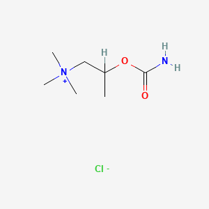molecular formula C7H17ClN2O2 B1666919 2-Carbamoyloxypropyl(trimethyl)ammonium;chloride CAS No. 590-63-6