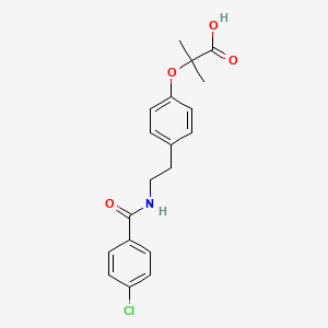 molecular formula C19H20ClNO4 B1666932 贝扎纤维酸 CAS No. 41859-67-0