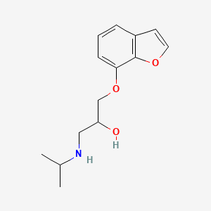 molecular formula C14H19NO3 B1666939 2-Propanol, 1-(7-benzofuranyloxy)-3-((1-methylethyl)amino)- CAS No. 21151-91-7