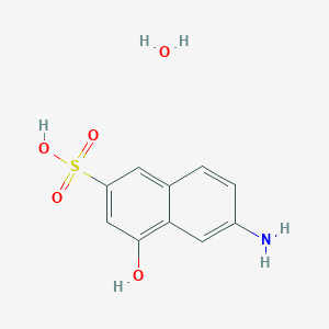 molecular formula C10H11NO5S B166694 6-Amino-4-hydroxy-2-naphthalenesulfonic acid monohydrate CAS No. 139123-65-2