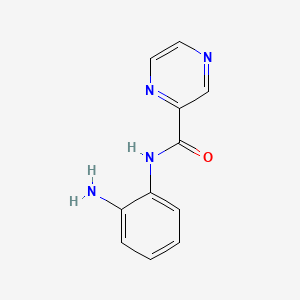 molecular formula C11H10N4O B1666942 N-(2-aminophenyl)pyrazine-2-carboxamide CAS No. 926259-99-6