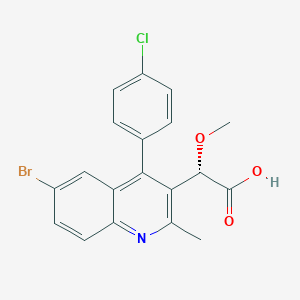 molecular formula C19H15BrClNO3 B1666950 (S)-BI-1001 CAS No. 957889-73-5