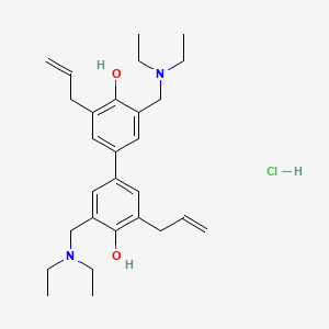 molecular formula C28H42Cl2N2O2 B1666963 盐酸 Bialamicol CAS No. 3624-96-2