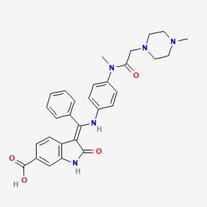 molecular formula C30H31N5O4 B1666967 Nintedanib Impurity A;BIBF 1202 CAS No. 894783-71-2
