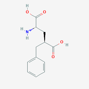 molecular formula C12H15NO4 B166701 (4S)-4-Benzyl-L-glutamic acid CAS No. 129446-71-5