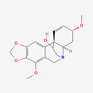 molecular formula C18H21NO5 B1667016 Amberline CAS No. 3660-62-6