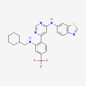 molecular formula C25H24F3N5S B1667042 AMG 7905 