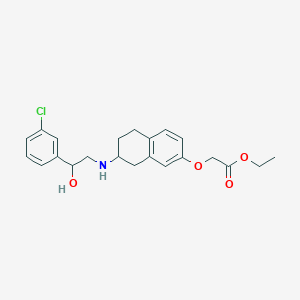 molecular formula C22H26ClNO4 B1667048 Amibegron CAS No. 121524-08-1