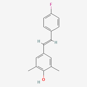 molecular formula C16H15FO B1667061 Enofelast CAS No. 125722-16-9