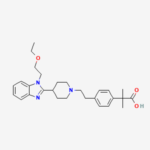 molecular formula C28H37N3O3 B1667067 Bilastine CAS No. 202189-78-4