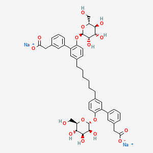molecular formula C46H52Na2O16 B1667081 双莫司安钠 CAS No. 187269-60-9