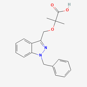 molecular formula C19H20N2O3 B1667084 Bindarit CAS No. 130641-38-2