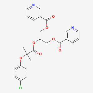 molecular formula C25H23ClN2O7 B1667087 Binifibrate CAS No. 69047-39-8