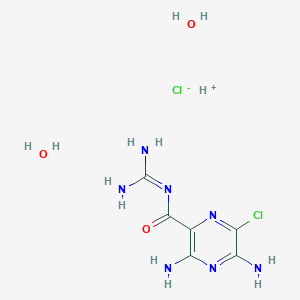 molecular formula C6H13Cl2N7O3 B1667097 Amiloride Hydrochloride CAS No. 17440-83-4