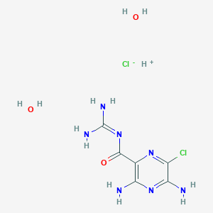 molecular formula C6H13Cl2N7O3 B1667097 盐酸阿米洛利二水合物 CAS No. 17440-83-4