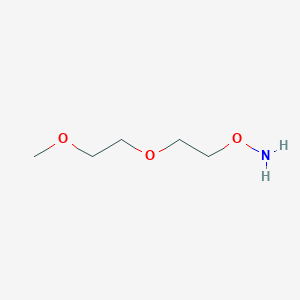 molecular formula C5H13NO3 B1667100 氨基氧基-PEG2-甲烷 CAS No. 54149-49-4