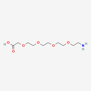 molecular formula C10H21NO6 B1667103 Amino-PEG4-CH2CO2H CAS No. 195071-49-9